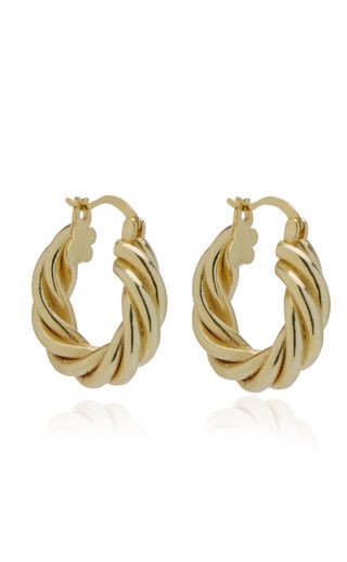 Emili + Diane 14k Gold-Plated Hoop Earrings