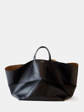 Loewe + XL Puzzle Fold Tote in Shiny Calfskin