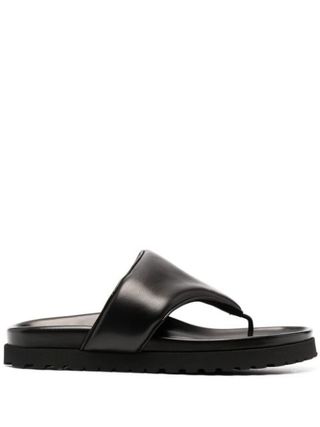 Gia x Pernille Teisbaek + Padded Thong-Strap Leather Sandals