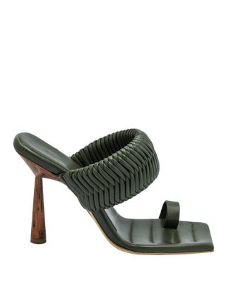 Gia/RHW + Toe-Ring Leather Sandals