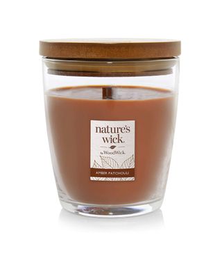 Nature's Wick + Amber Patchouli Scented Candle