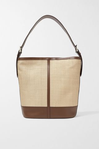 Hunting Season + Leather-Trimmed Woven Fique Tote