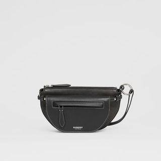 Burberry + Mini Leather Double Olympia Bag