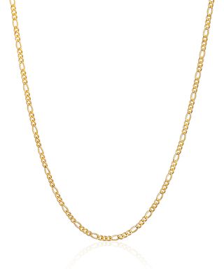 Barzel + 18k Gold Plated Figaro Chain Necklace