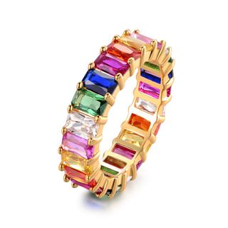 Barzel + Eternity Rainbow Ring