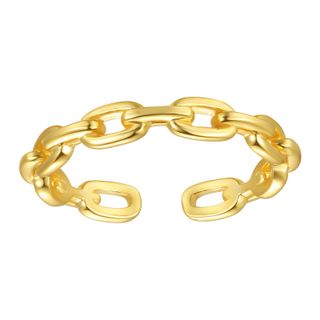 Nossa + 18k Gold Plated Chain Link Ring