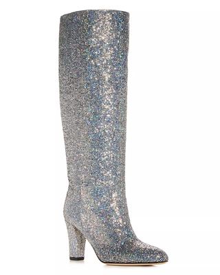 SJP by Sarah Jessica Parker + Studio Glitter Pointed Toe High-Heel Boots