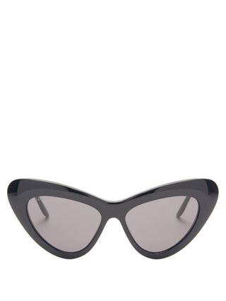 Gucci + GG-Logo Cat-Eye Acetate Sunglasses