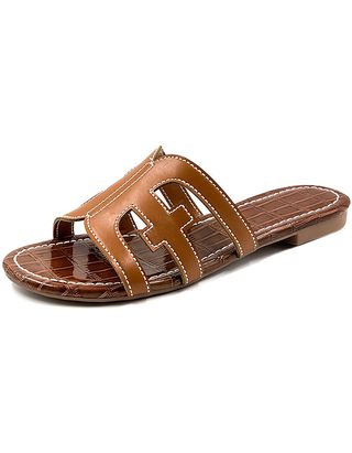 Softome + Leather Open Toe Slip On Sandals for Summer