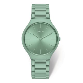 Rado + True Thinline Les Couleurs Le Corbusier Watch in Greyed English Green
