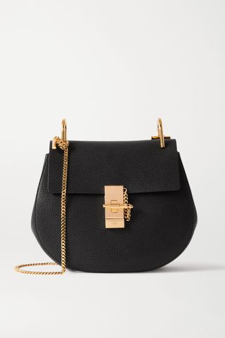 Chloé + Drew Textured-Leather Shoulder Bag