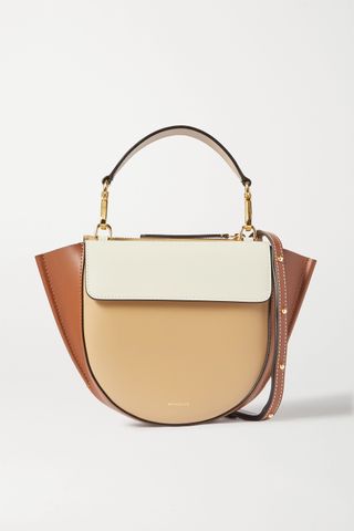 Wandler + Hortensia Mini Color-Block Leather Shoulder Bag