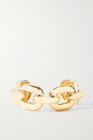Jennifer Fisher + Extra Large Chain Link Gold-Plated Cuff