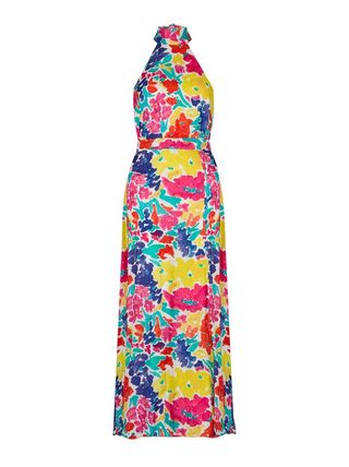 Kitri + Vera Printed Jacquard Maxi Dress