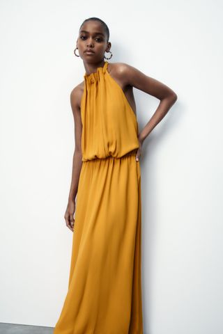 Zara + Limited Edition Halter Dress