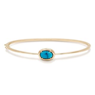 Anna Sheffield + Turquoise Amulet Bracelet in Yellow Gold & Turquoise