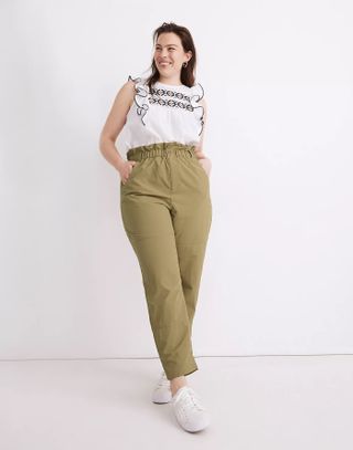 Madewell + Ripstop Pull-On Paperbag Pants