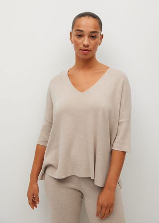 Mango + Oversize Cotton Sweater