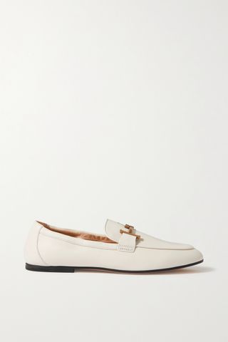 Tod's + Doppia Embellished Leather Loafers