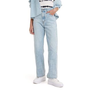 Levi's + High-Waisted Straight Jeans