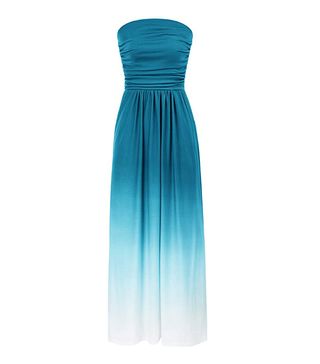 Grace Karin + Strapless Casual Loose Ruched Long Maxi Dress with Pockets