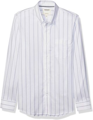 Goodthreads + Slim-Fit Long-Sleeve Wrinkle Resistant Comfort Stretch Oxford Shirt
