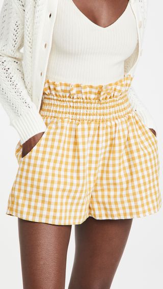 English Factory + Gingham Print Shorts