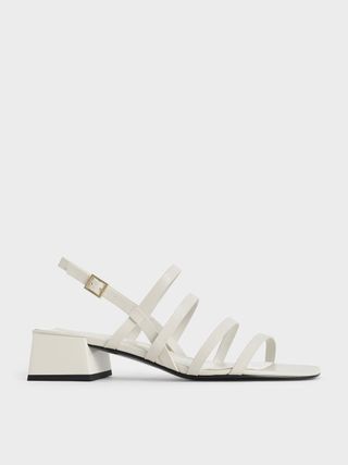 Charles & Keith + Strappy Geometric Slingnback Sandals