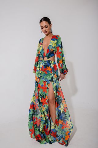 Yaura + Farrah Print Dress