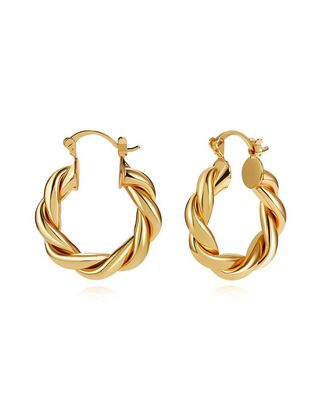 Lilie&White + Twisited Gold Chunky Hoop Earrings