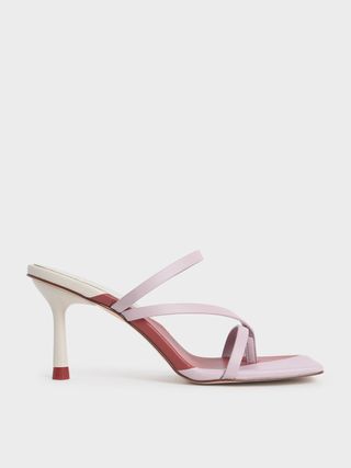 Charles & Keith + Lilac Strappy Toe Ring Sandals