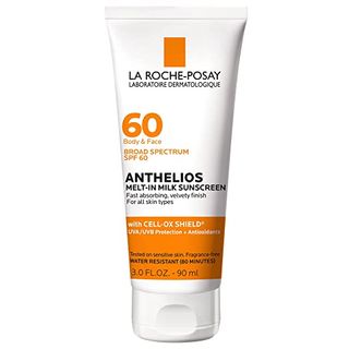 La Roche-Posay + Anthelios Melt-In Sunscreen Milk Body & Face Sunscreen Lotion Broad Spectrum SPF 60