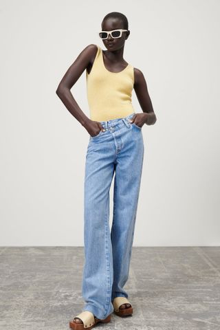 Zara + Strappy Knit Bodysuit
