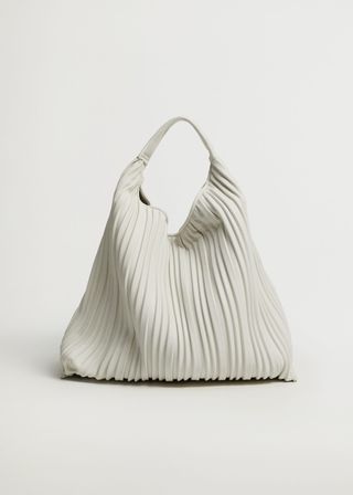 Mango + Pleated Bucket Bag