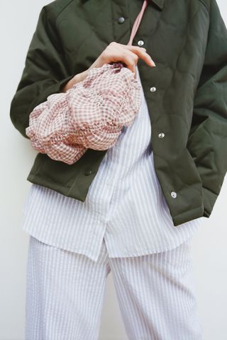 Zara + Gingham Organza Bag