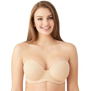 Wacoal + Red Carpet Strapless Full Busted Underwire Bra in Sand