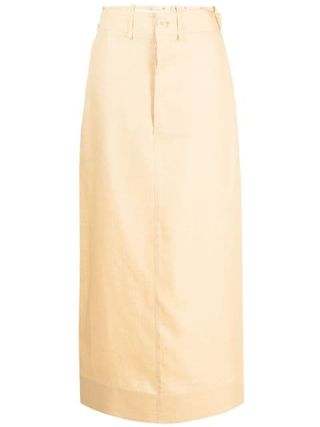 Jacquemus + Slit-Detail High-Waisted Skirt