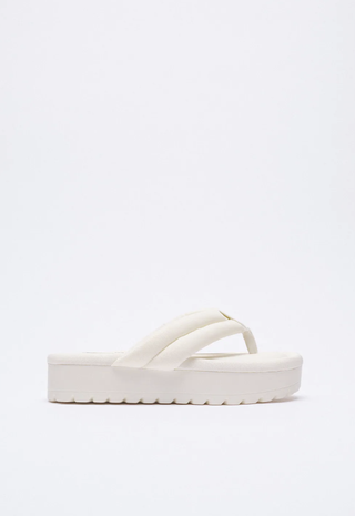 Zara + Quilted Platform Sandals