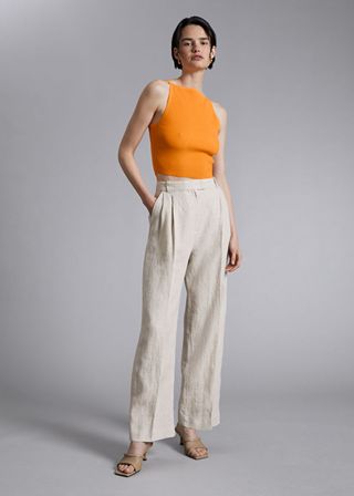 & Other Stories + Tailored Relaxed Pleat Trousers