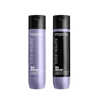 Matrix + Total Results So Silver Color Depositing Purple Shampoo
