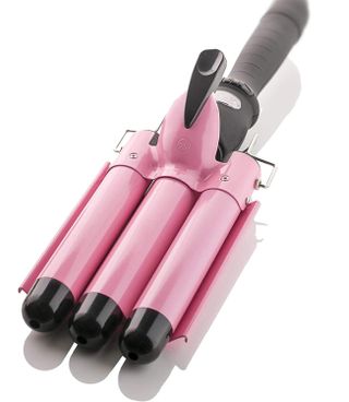 Alure + Three Barrel Curling Iron Wand With Lcd Temperature Display