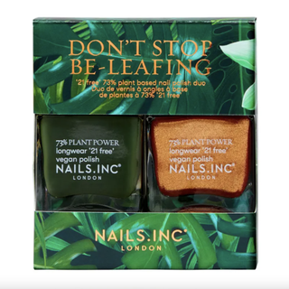 Nails Inc + Don't Stop Be-Leafing Duo