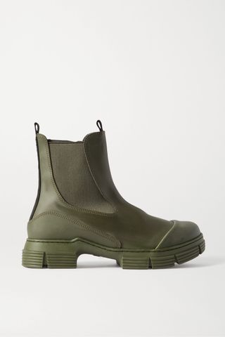 Ganni + Rubber Chelsea Boots