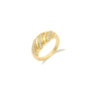 Boutiquelovin + Chunky Croissant Braided Twisted Ring