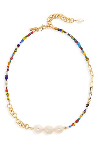 Éliou + Manaus Genuine Pearl & Bead Necklace