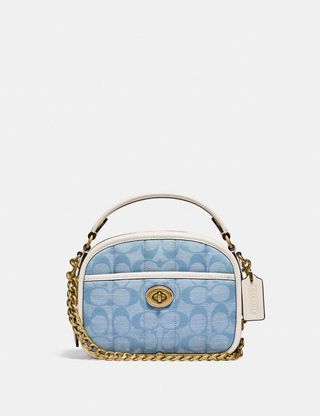 Coach + Lunchbox Top Handle in Signature Chambray With Quilting