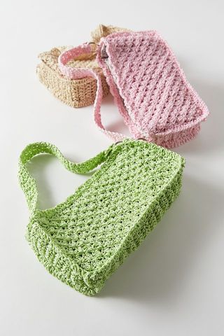 Urban Outfitters + UO Penny Crochet Baguette Bag