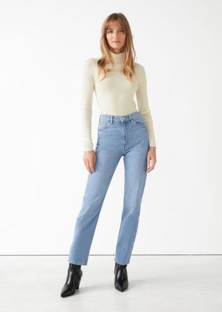 & Other Stories + Favourite Cut Jeans in Soft Blue