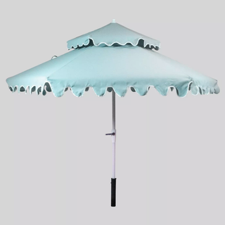 Opalhouse + 9' Tiered Scalloped Canopy Umbrella