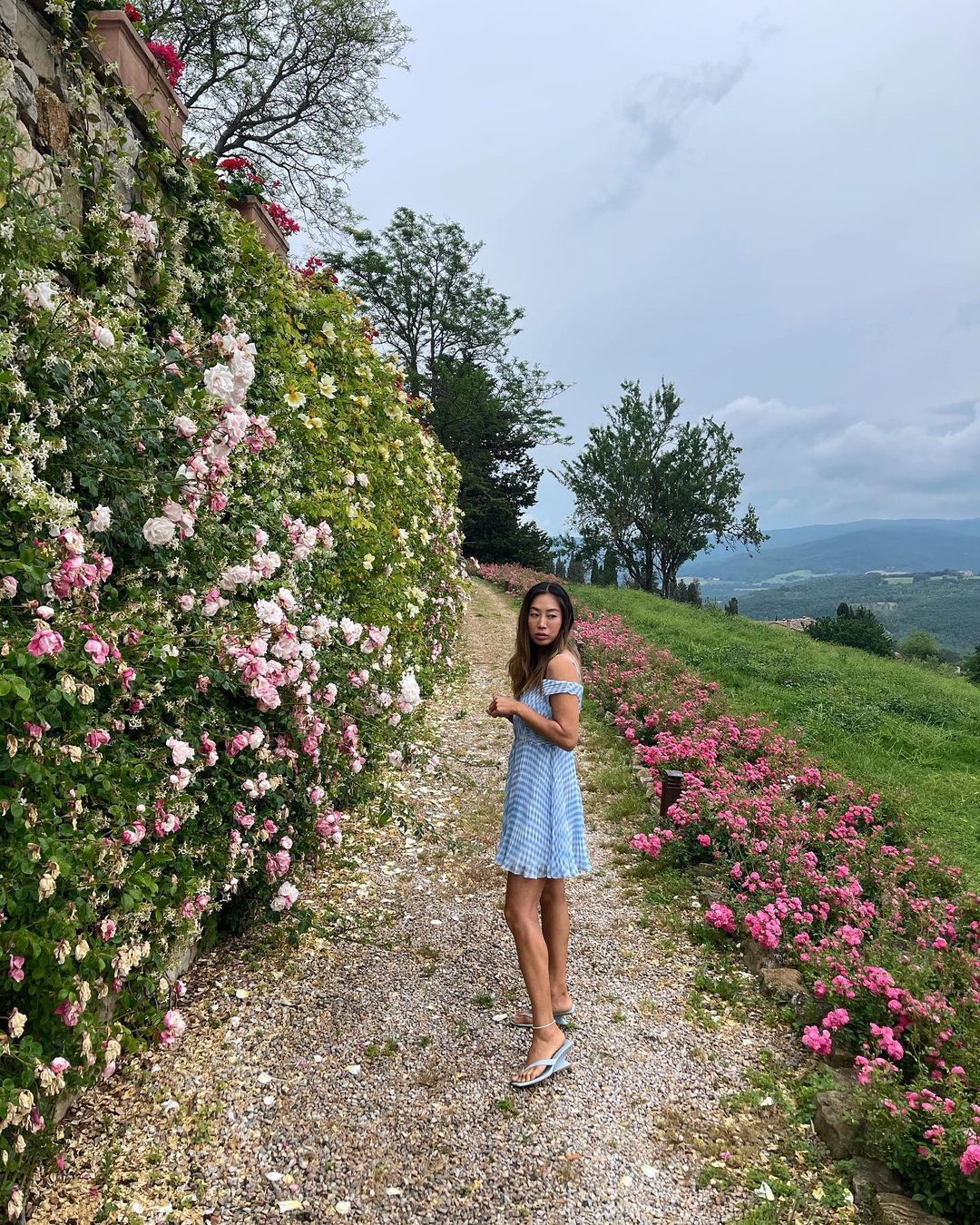 Seersucker Dress With Flower main image 1
